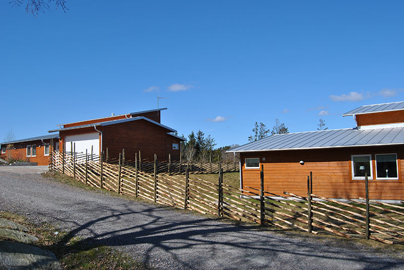 Staket med enkla slanor
